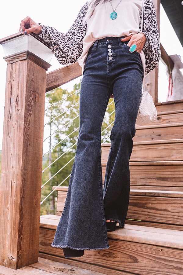 The Blaylock High Waist Flare In Black