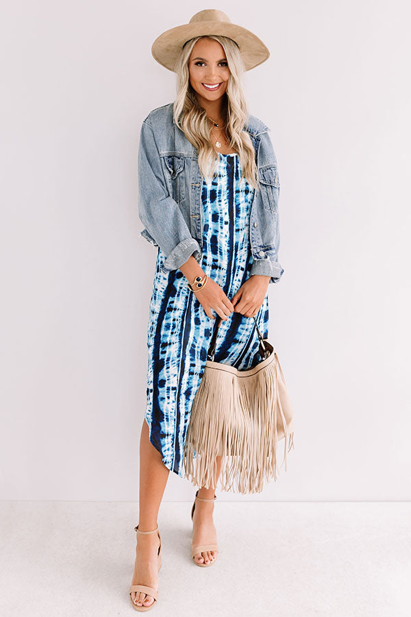Admire From Afar Tie Dye Midi Image - 1