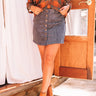 Wine Cellar Corduroy Skirt In Slate Image - 1