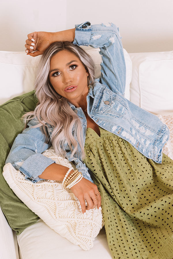 The Lynndon Distressed Denim Jacket