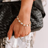 Kendra Scott Susanna Vintage Gold Link Bracelet in White Abalone Image - 1