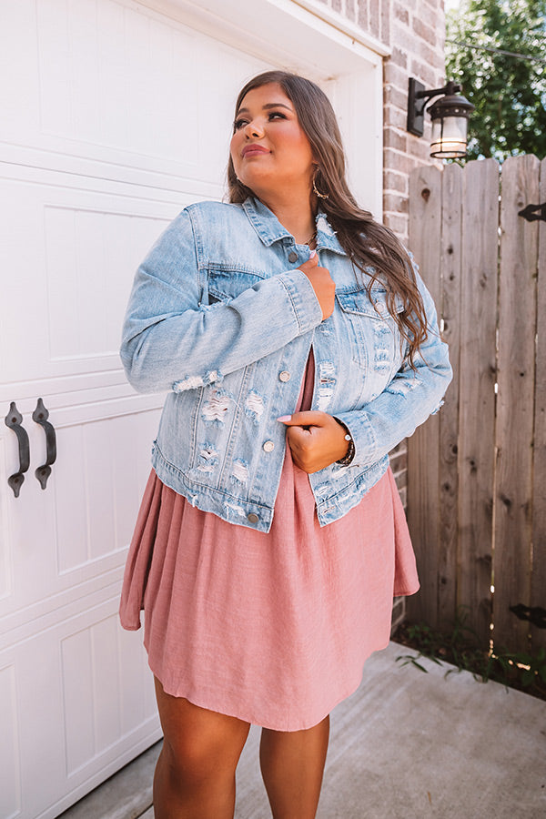 Distressed denim hotsell jacket plus size