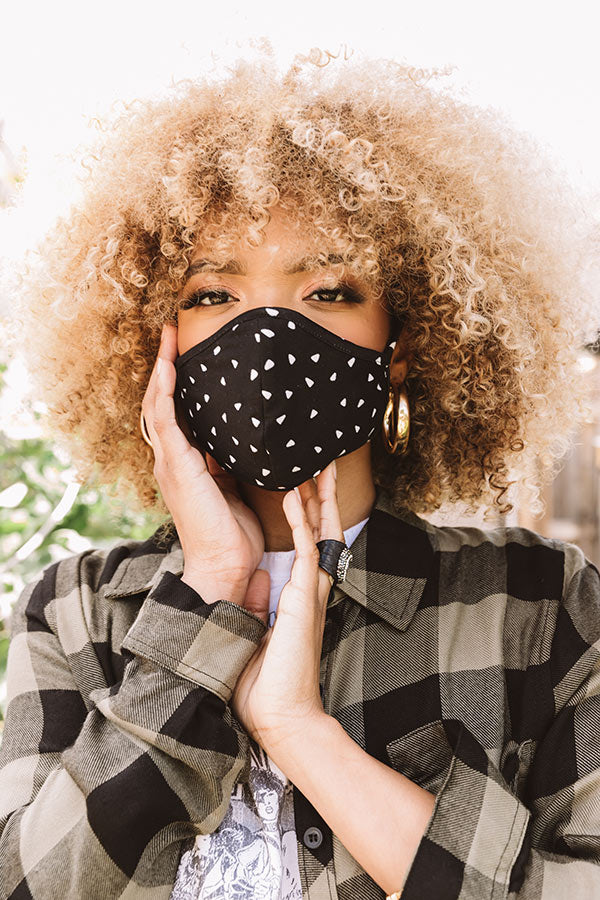 Solo Trip Cloth Face Mask In Black