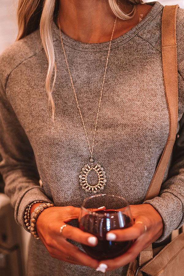 Simply Gleaming Semi Precious Necklace