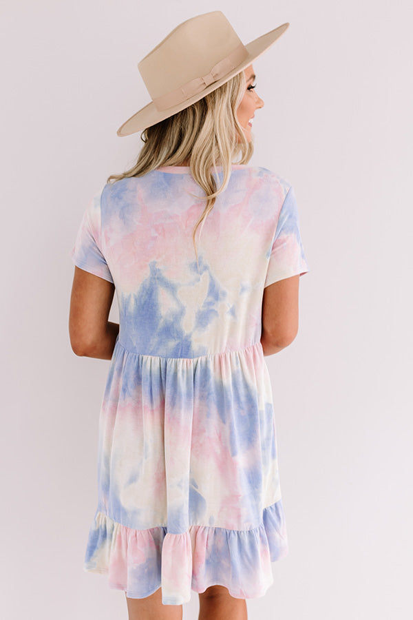 pink and white tie dye dress Tropical Times Tie Dye Babydoll Dress In Pink – Impressions Online Boutique
