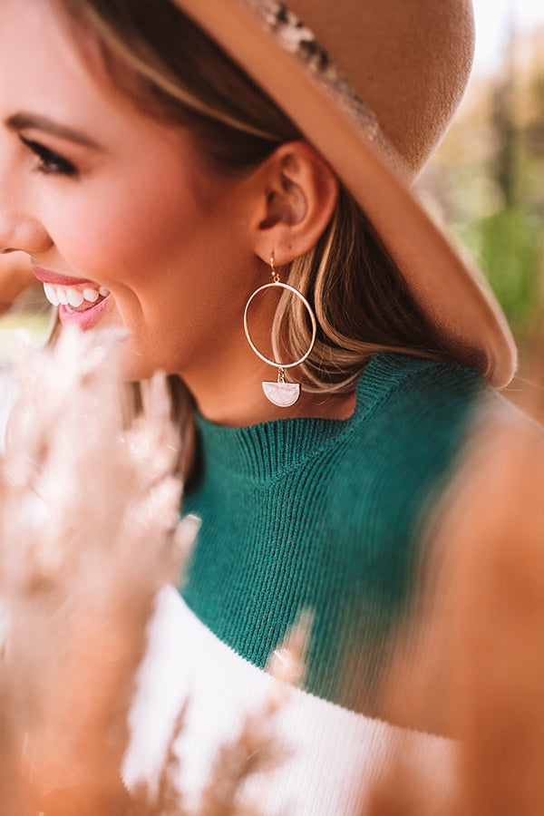 Real Life Glam Earrings in Warm Taupe