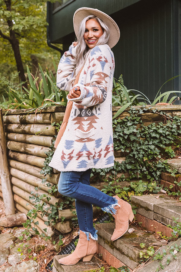 Lost In The Adirondacks Cardigan In Ivory