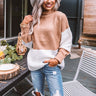 Solo In Soho Color Block Sweater Image - 1