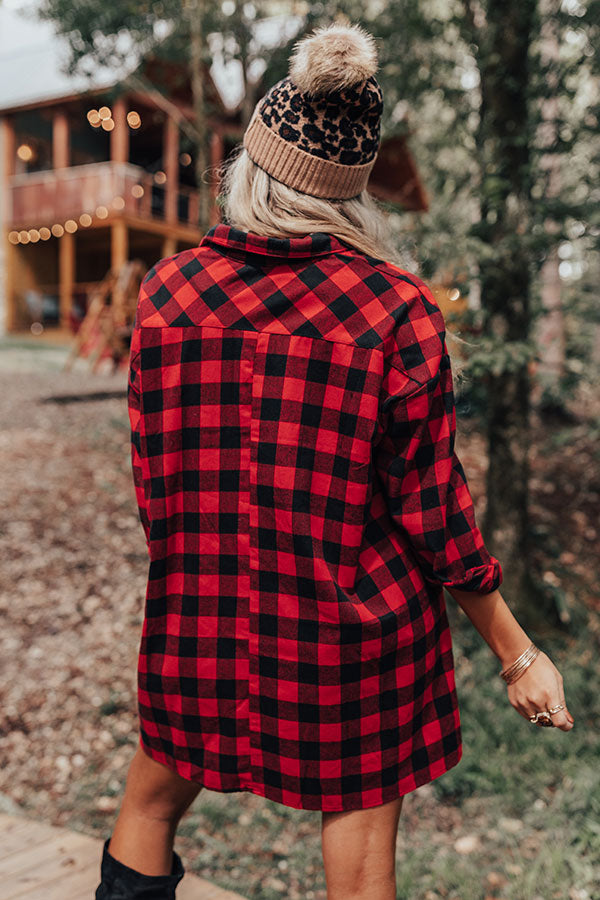 red and black flannel shirt dress 15 Ways to Style a Plaid Flannel Shirt Dress