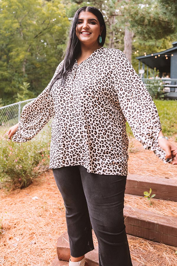 Keeping It Lowkey Leopard Top  Curves