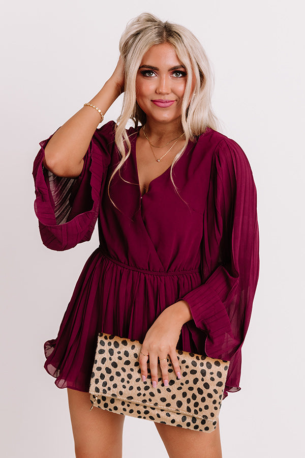 Celeb Sighting Romper in Windsor Wine Celeb Sighting Romper in Windsor Wine
