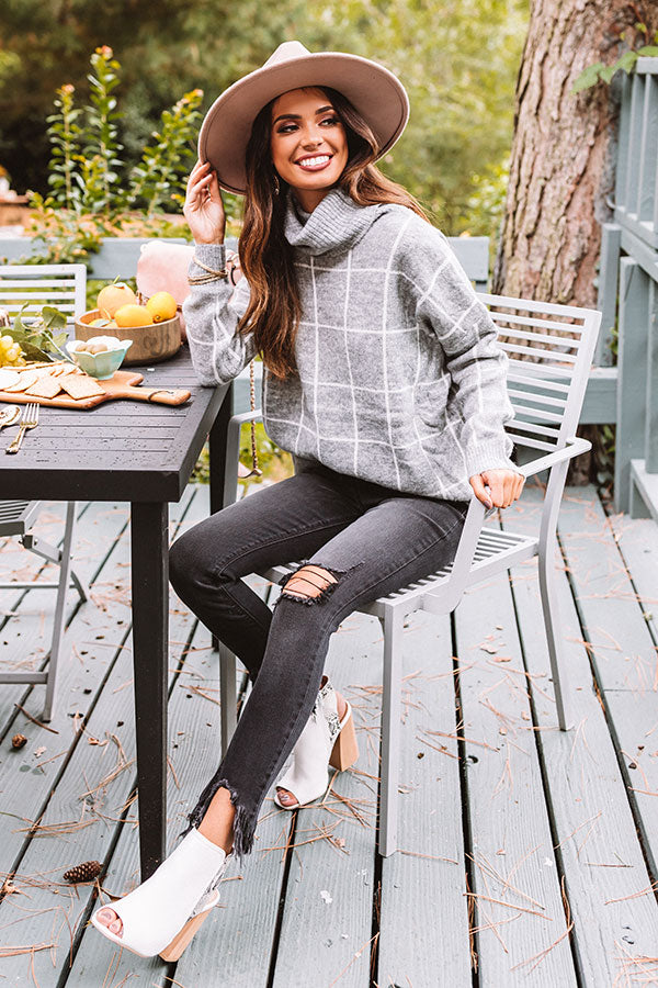 A Latte Love Sweater In Grey