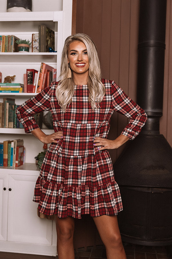 Plaid Baby Doll Dress Red Cinnamon And Spice Plaid Babydoll Dress In Wine Plaid Baby Doll Dress Red Cinnamon And Spice Plaid Babydoll Dress In Wine