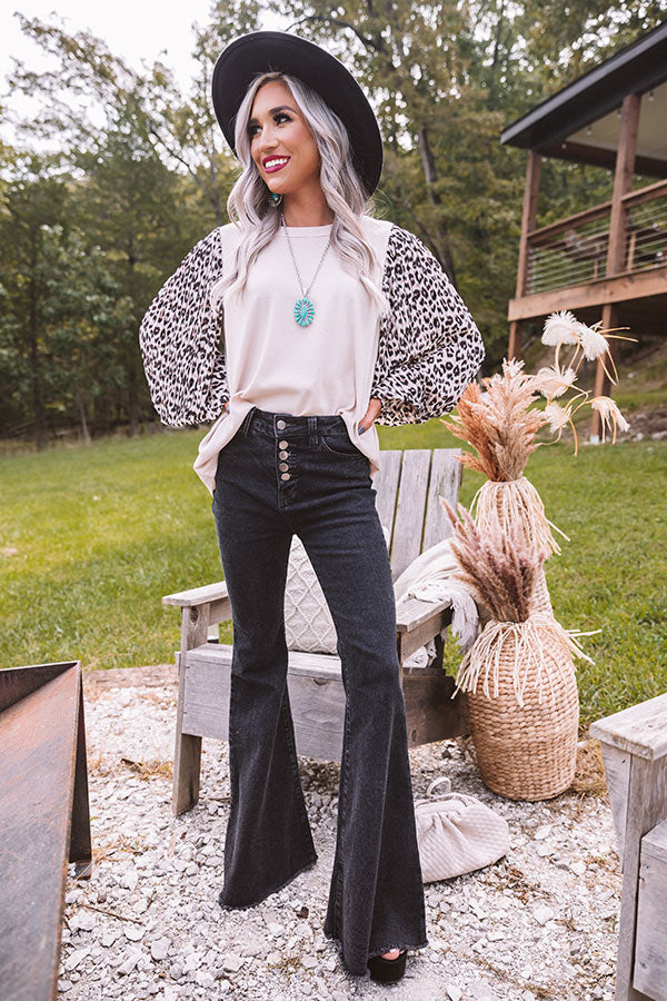 Vermont Brunch Leopard Shift Top In Birch