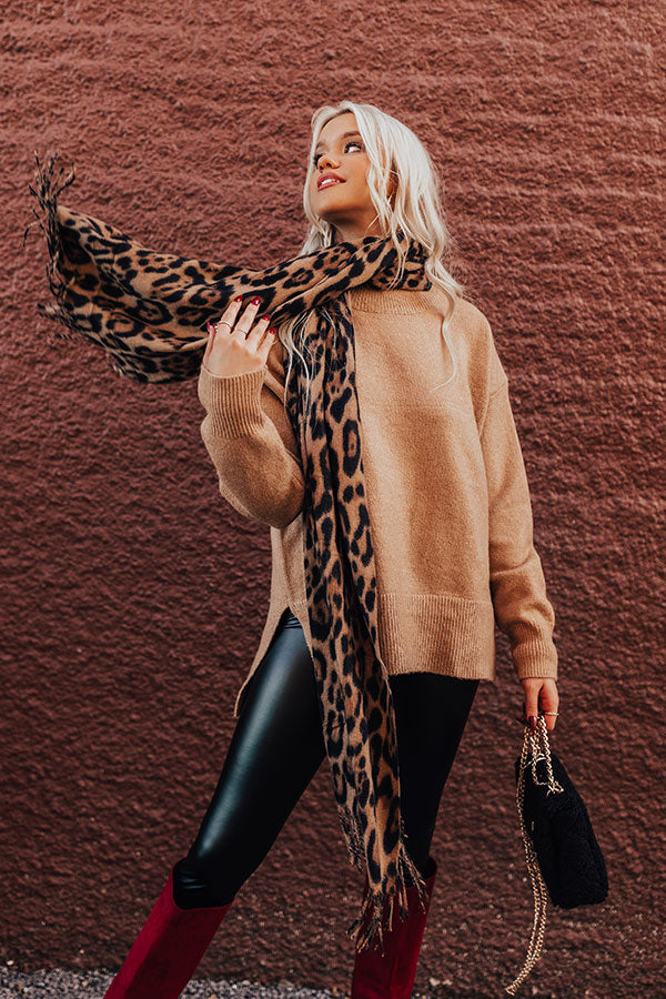 Leaf Trail Sweater In Khaki