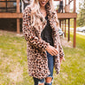 The One For Me Leopard Plush Coat Image - 1