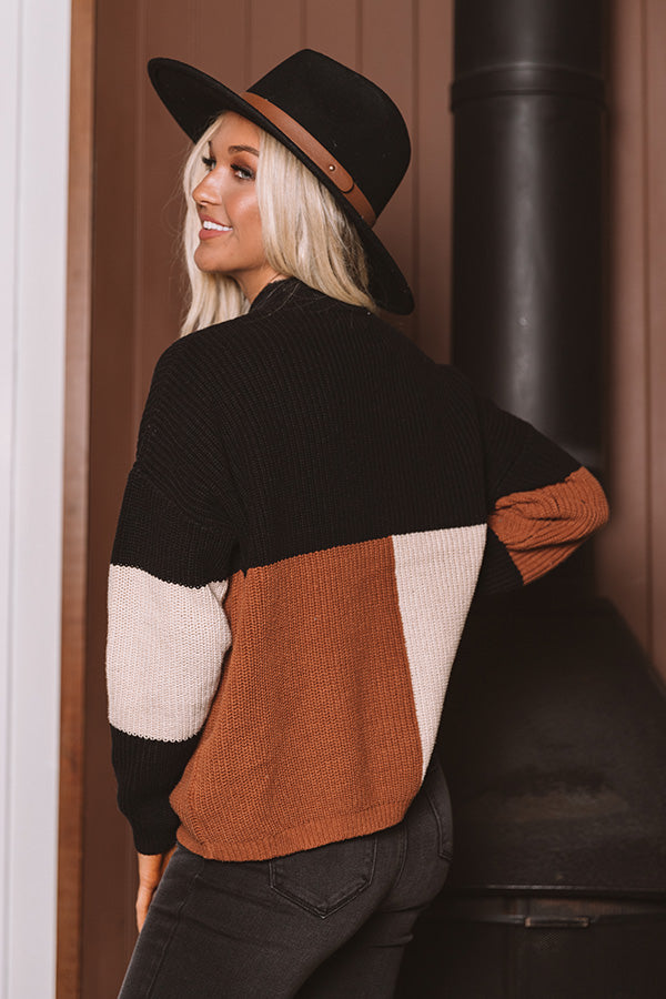 Vermont Fall Color Block Sweater Image - 1