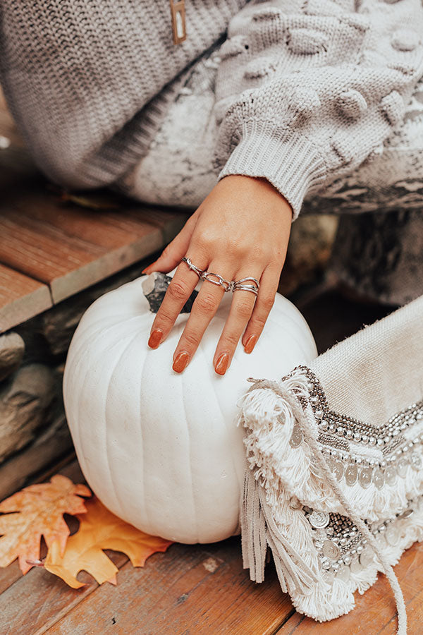 Best Look Ring Set In Silver