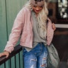 Looking Ahead Corduroy Jacket In Blush Image - 1