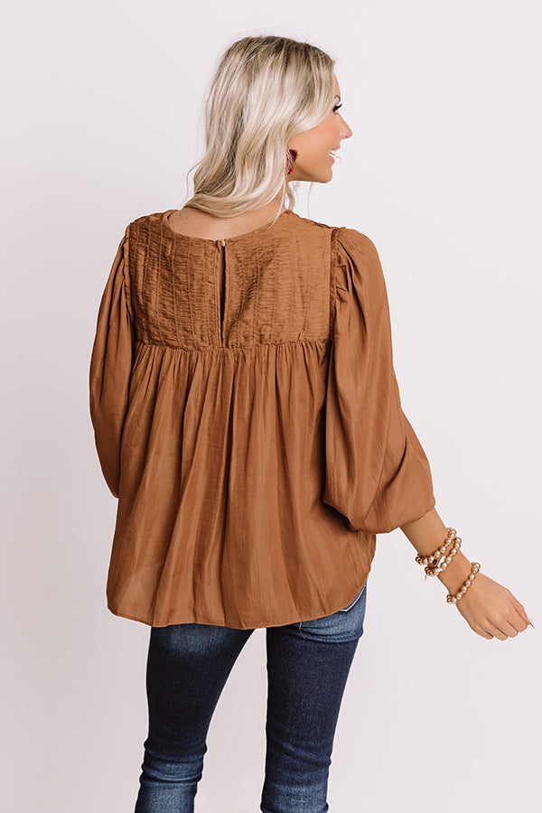 Soho Shops Shift Top In Chocolate