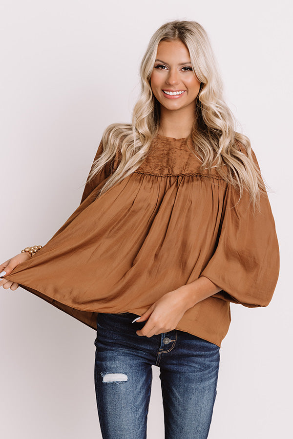 Soho Shops Shift Top In Chocolate