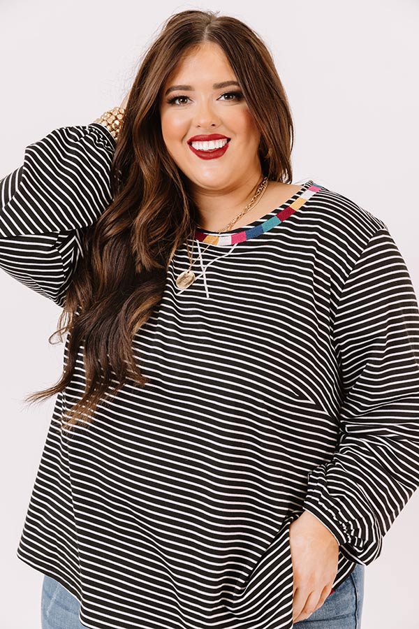 New Seasons Stripe Top  Curves