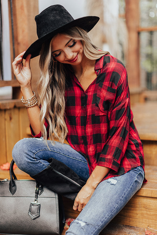 So Plaid It's Fall Top