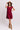 Uptown Estate Eyelet Dress In Wine