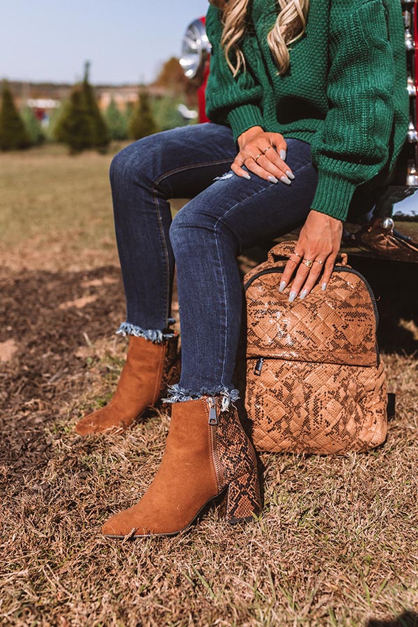 The Everlee Bootie In Chocolate