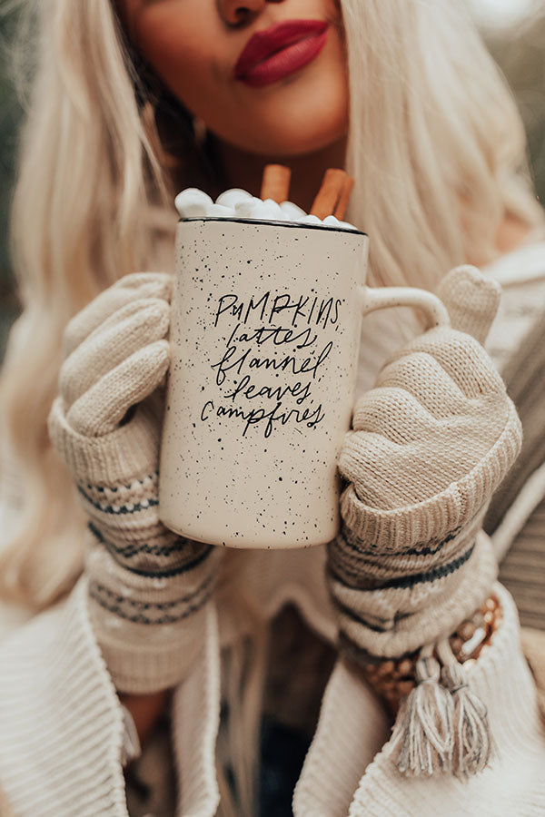 Pumpkins, Lattes and Flannel Ceramic Mug