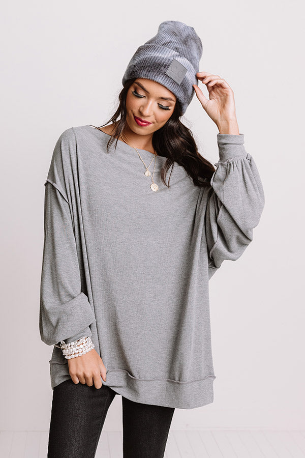 Better Days Ahead Shift Top In Grey