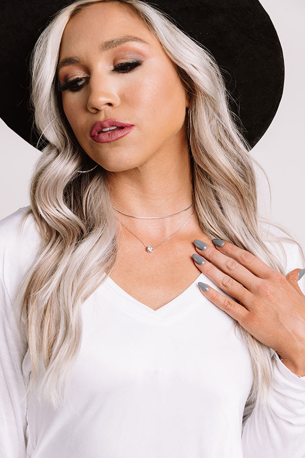 We Meet Again Necklace In Silver