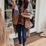 Rooftop Kisses Color Block Poncho Image - 1