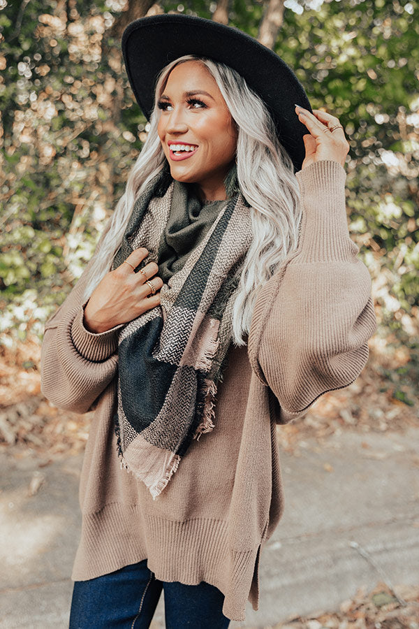 Wrapped In Cozy Blanket Scarf