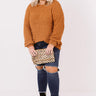Crunching Leaves Popcorn Knit Sweater In Pumpkin   Curves Image - 1