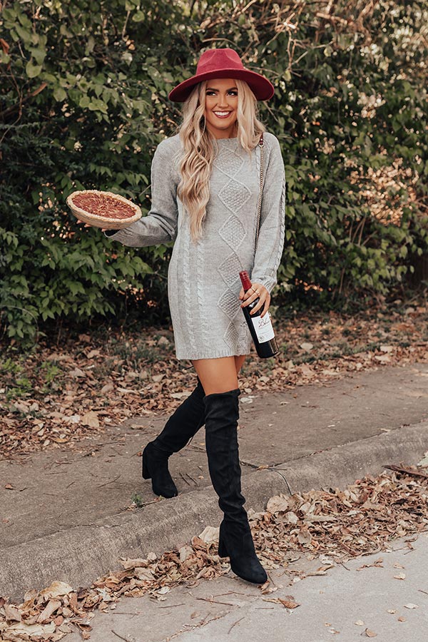 The Raven Faux Suede Thigh High Boot In Black – Impressions Online Boutique