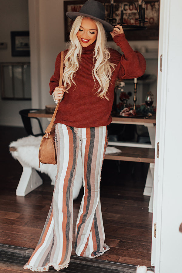 Berkshires Bound Knit Sweater In Dark Rust