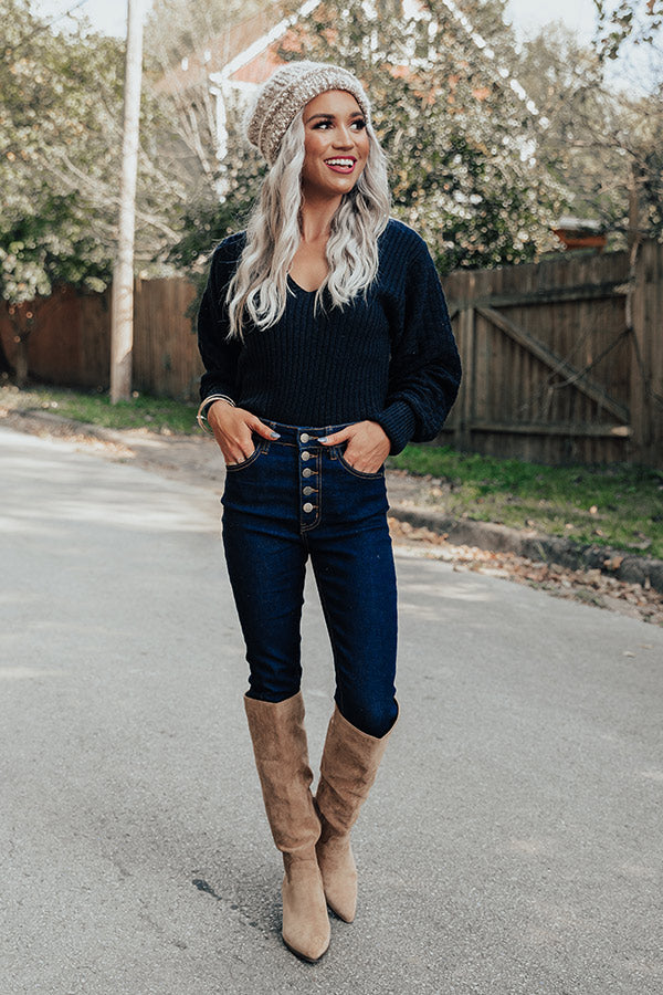 Saturday Social Ribbed Sweater