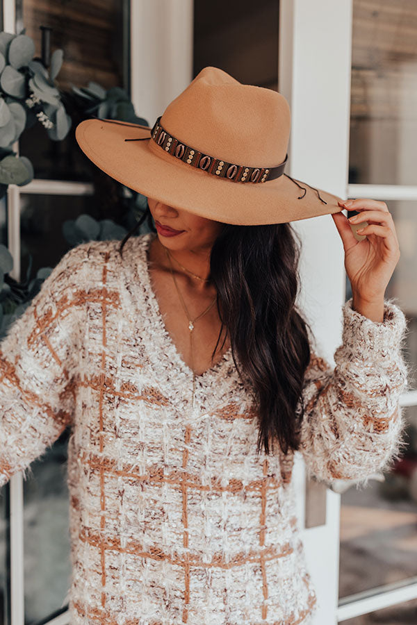 Soho Swooning Fedora Hat In Iced Mocha