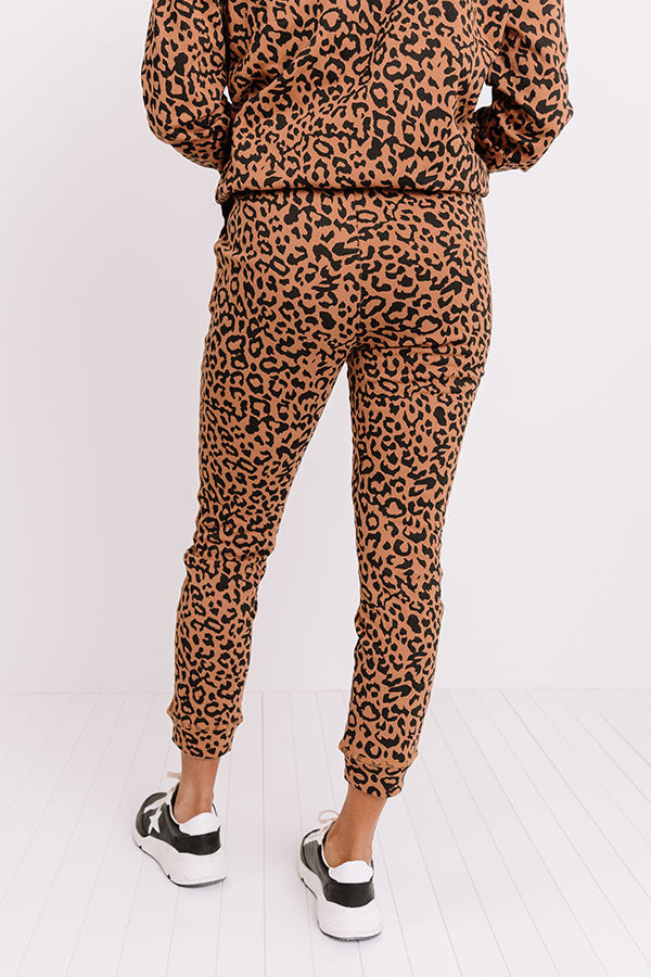 Perfectly Cozy Leopard Joggers