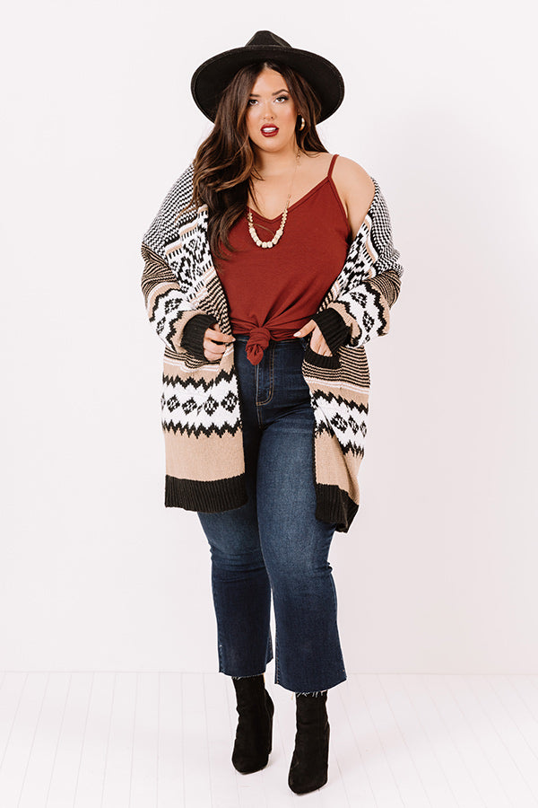 Blissful Autumn Days Knit Cardigan Curves