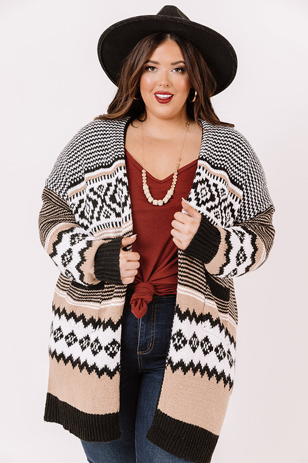 Blissful Autumn Days Knit Cardigan Curves