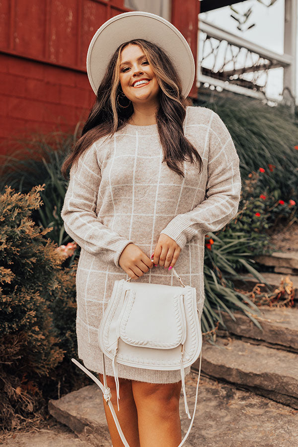 evening sweater dresses Evening Glow Two-Toned Midi Sweater Dress | Cozy Chic