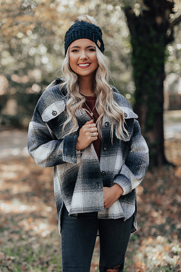 State Park Plaid Jacket In Black