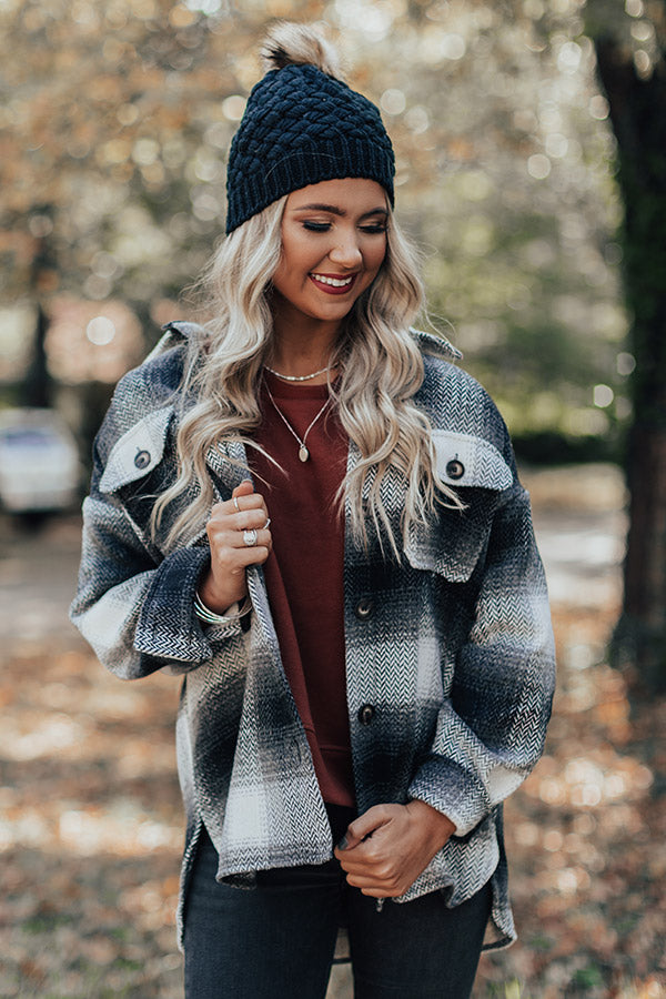 State Park Plaid Jacket In Black