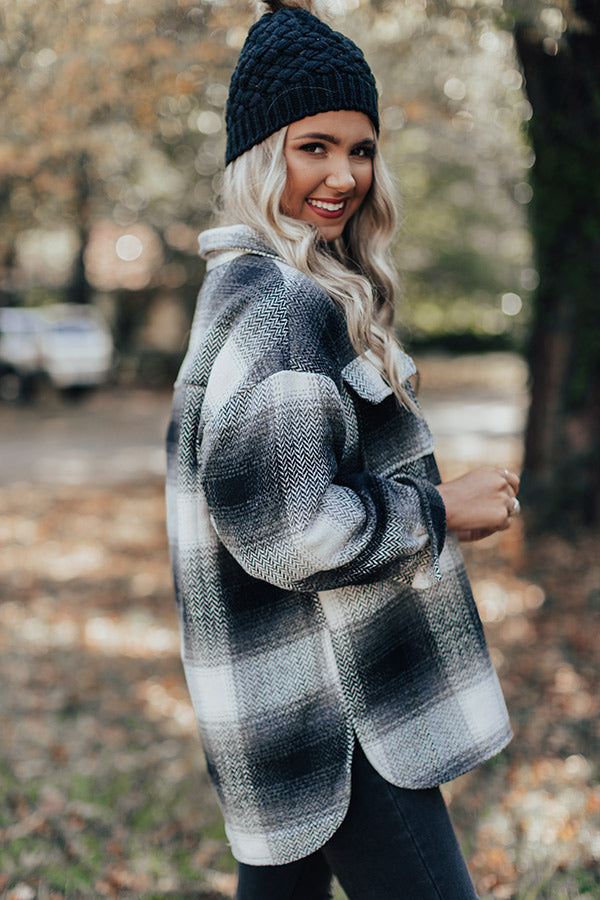 State Park Plaid Jacket In Black