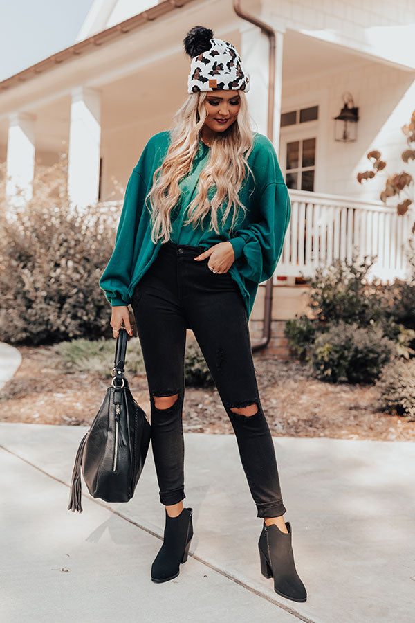 The Olandra High Waist Distressed Skinny