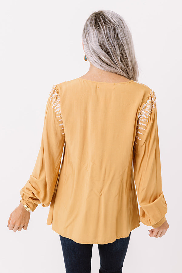 Pretty Days Ahead Embroidered Top