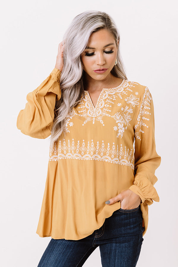 Pretty Days Ahead Embroidered Top