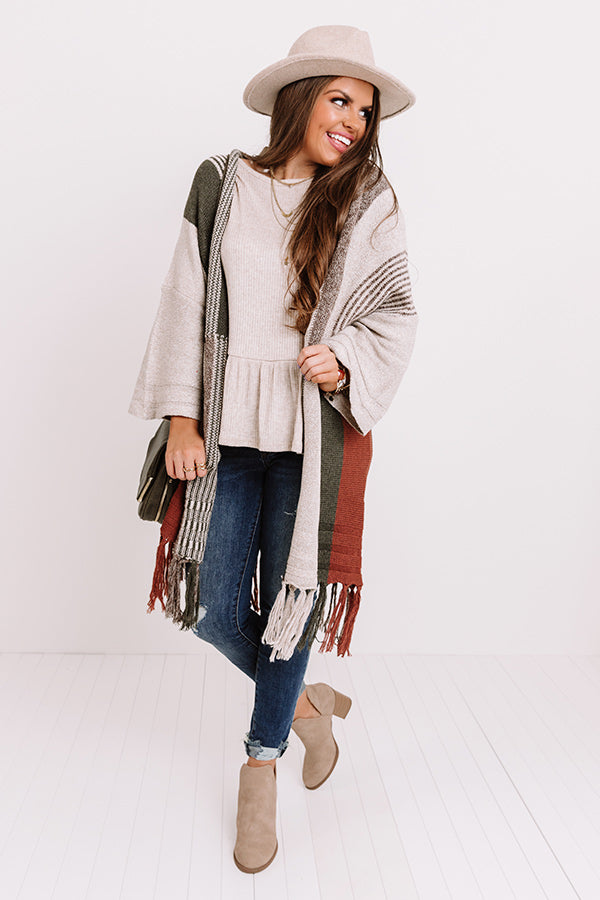 Stay Chilly Colorblock Cardigan